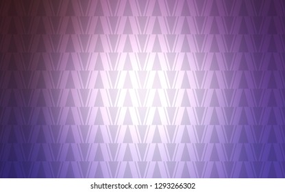 Light Purple vector cover with polygonal style. Modern abstract illustration with colorful triangles. Best design for poster, banner.