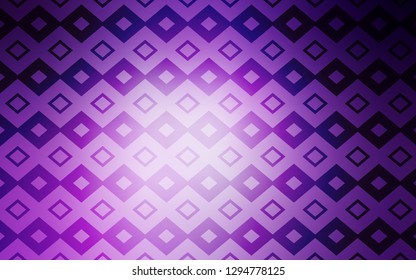 Light Purple vector cover in polygonal style. Decorative design in abstract style with rectangles. Modern template for your landing page.
