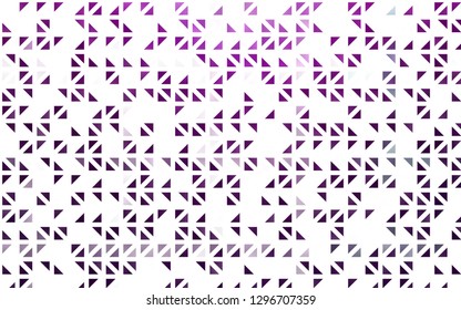 Light Purple vector cover in polygonal style. Modern abstract illustration with colorful triangles. Pattern can be used for websites.