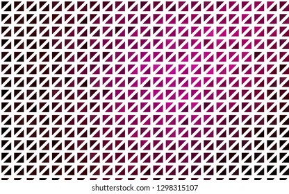 Light Purple vector cover in polygonal style. Abstract gradient illustration with triangles. Smart design for your business advert.