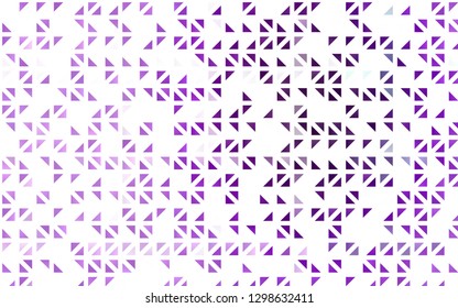 Light Purple vector cover in polygonal style. Beautiful illustration with triangles in nature style. Pattern can be used for websites.