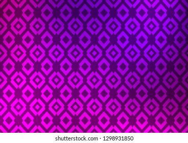 Light Purple vector cover in polygonal style. Decorative design in abstract style with rectangles. Pattern for commercials.