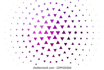 Light Purple vector cover in polygonal style. Beautiful illustration with triangles in nature style. Pattern can be used for websites.