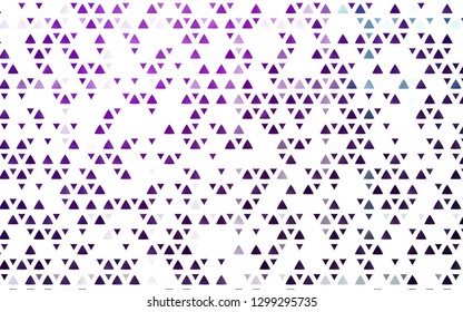 Light Purple vector cover in polygonal style. Decorative design in abstract style with triangles. Pattern for busines ad, booklets, leaflets
