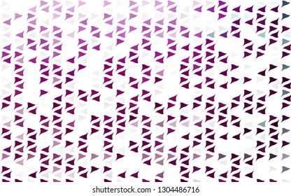 Light Purple vector cover in polygonal style. Modern abstract illustration with colorful triangles. Modern template for your landing page.