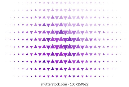 Light Purple vector cover in polygonal style. Triangles on abstract background with colorful gradient. Template for wallpapers.