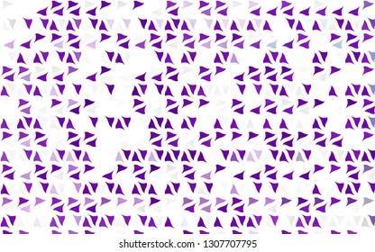 Light Purple vector cover in polygonal style. Abstract gradient illustration with triangles. Pattern for commercials.