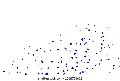 Light Purple vector cover in polygonal style. Beautiful illustration with triangles in nature style. Pattern for busines ad, booklets, leaflets