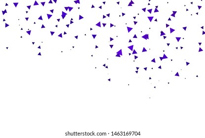 Light Purple vector cover in polygonal style. Illustration with set of colorful triangles. Modern template for your landing page.
