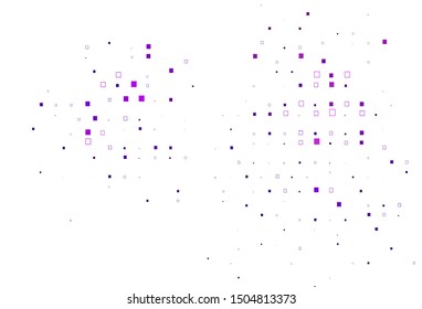 Light Purple vector cover with polygonal style. Beautiful illustration with rectangles and squares. Pattern for commercials.