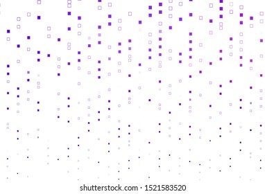Light Purple vector cover with polygonal style. Decorative design in abstract style with rectangles. Modern template for your promotion.