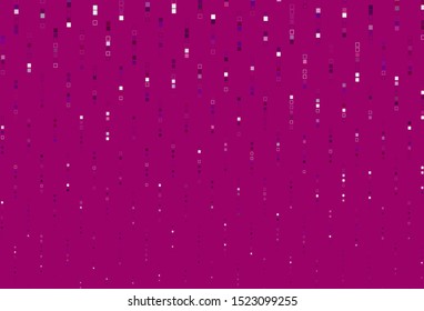 Light Purple vector cover with polygonal style. Modern abstract illustration with colorful rectangles. Smart design for your business advert.