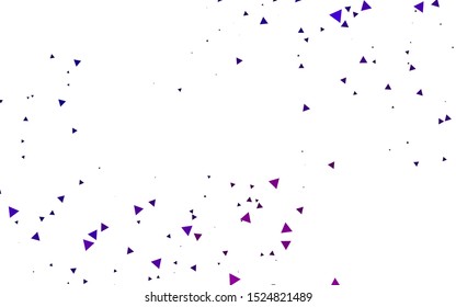 Light Purple vector cover in polygonal style. Modern abstract illustration with colorful triangles. Pattern can be used for websites.