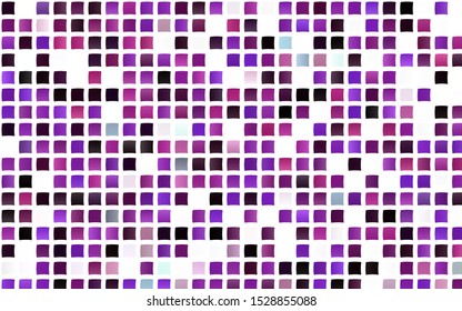 Light Purple vector cover in polygonal style. Decorative design in abstract style with rectangles. Pattern can be used for websites.
