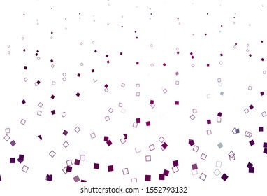 Light Purple vector cover with polygonal style. Decorative design in abstract style with rectangles. Smart design for your business advert.