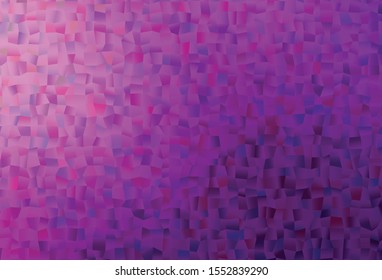Light Purple vector cover with polygonal style. Decorative design in abstract style with rectangles. Best design for your ad, poster, banner.