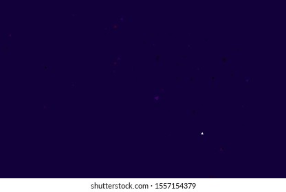 Light Purple vector cover in polygonal style. Abstract gradient illustration with triangles. Modern template for your landing page.