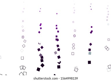 Light Purple vector cover with polygonal style. Abstract gradient illustration with rectangles. Pattern for busines booklets, leaflets.