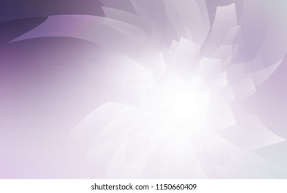 Light Purple vector cover with set of hexagons. White background with colorful hexagons. Pattern for ads, leaflets.