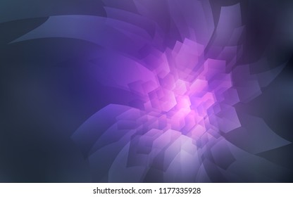 Light Purple vector cover with set of hexagons. Abstract illustration with colorful hexagons. Pattern for texture of wallpapers.