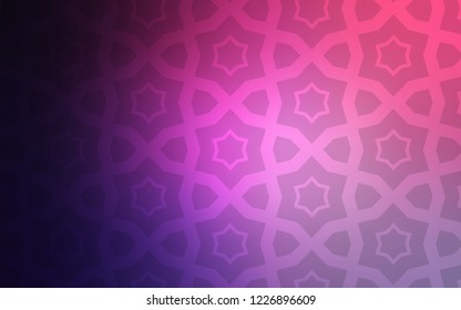 Light Purple vector cover with small and big stars. Modern geometrical abstract illustration with stars. Pattern for websites, landing pages.