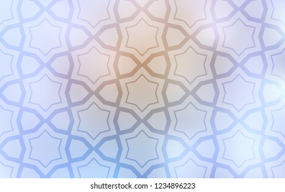 Light Purple vector cover with small and big stars. Modern geometrical abstract illustration with stars. Pattern for websites, landing pages.