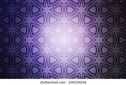 Light Purple vector cover with small and big stars. Stars on blurred abstract background with gradient. Pattern for new year ad, booklets.