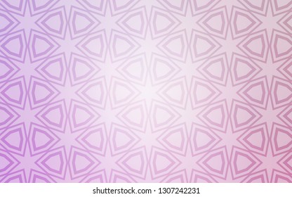 Light Purple vector cover with small and big stars. Blurred decorative design in simple style with stars. Smart design for your business advert.