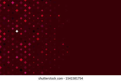 Light Purple vector cover with small and big stars. Stars on blurred abstract background with gradient. The template can be used as a background.