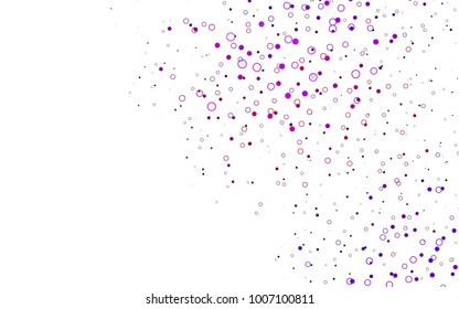 Light Purple vector  cover with spots. Abstract illustration with colored bubbles in nature style. New design for ad, poster, banner of your website.
