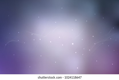 Light Purple vector cover with spots. Abstract illustration with colored bubbles in nature style. Beautiful design for your business natural advert.
