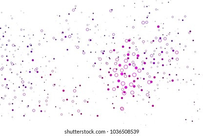 Light Purple vector  cover with spots. Abstract illustration with colored bubbles in nature style. Beautiful design for your business natural advert.