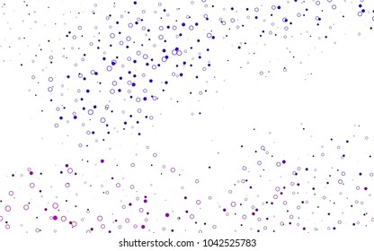 Light Purple vector  cover with spots. Abstract illustration with colored bubbles in nature style. New design for ad, poster, banner of your website.