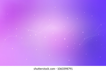 Light Purple vector cover with spots. Glitter abstract illustration with blurred drops of rain. Beautiful design for your business natural advert.
