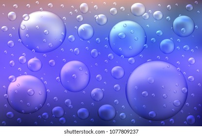 Light Purple vector cover with spots. Modern abstract illustration with colorful water drops. The pattern can be used for beautiful websites.