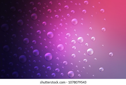Light Purple vector cover with spots. Modern abstract illustration with colorful water drops. Beautiful design for your business natural advert.
