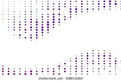 Light Purple vector  cover with spots. Abstract illustration with colored bubbles in nature style. The pattern can be used for aqua ad, booklets.