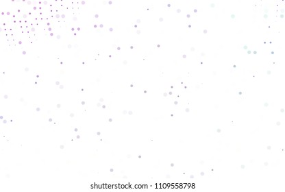 Light Purple vector  cover with spots. Beautiful colored illustration with blurred circles in nature style. The pattern can be used for beautiful websites.