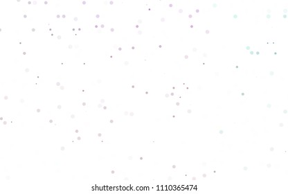 Light Purple vector  cover with spots. Illustration with set of shining colorful abstract circles. The pattern can be used for ads, leaflets of liquid.