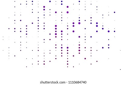 Light Purple vector  cover with spots. Blurred decorative design in abstract style with bubbles. New design for ad, poster, banner of your website.