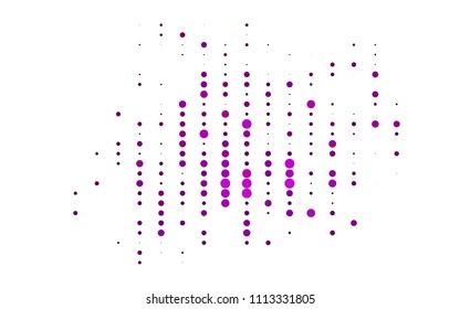 Light Purple vector  cover with spots. Blurred decorative design in abstract style with bubbles. Beautiful design for your business natural advert.