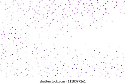 Light Purple vector  cover with spots. Blurred decorative design in abstract style with bubbles. New design for ad, poster, banner of your website.