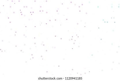 Light Purple vector  cover with spots. Blurred bubbles on abstract background with colorful gradient. New design for ad, poster, banner of your website.
