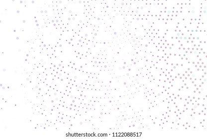 Light Purple vector  cover with spots. Modern abstract illustration with colorful water drops. Pattern can be used as texture of water, rain drops.