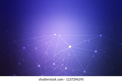 Light Purple vector cover with spots, lines. Colorful illustration with circles and lines in futuristic style. Beautiful design for your business advert.