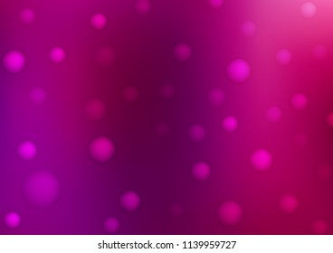 Light Purple vector cover with spots. Modern abstract illustration with colorful water drops. Beautiful design for your business natural advert.