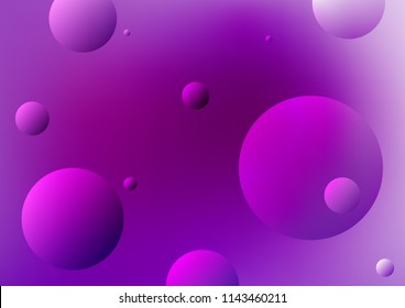 Light Purple vector cover with spots. Modern abstract illustration with colorful water drops. Beautiful design for your business natural advert.