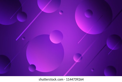 Light Purple vector cover with spots. Blurred bubbles on abstract background with colorful gradient. Pattern can be used for beautiful websites.
