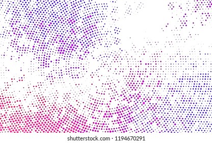 Light Purple vector cover with spots. Illustration with set of shining colorful abstract circles. Design for posters, banners.