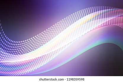 Light Purple vector cover with spots, lines. Decorative design in abstract style with triangle structure. Pattern for beautiful websites.